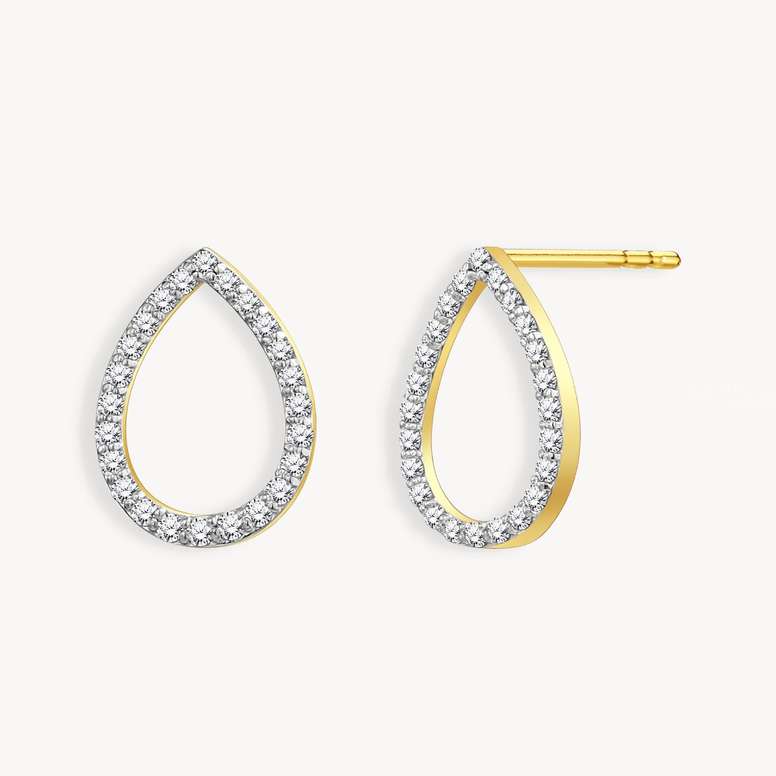 925 STERLING SILVER PEAR SHAPE EARRINGS