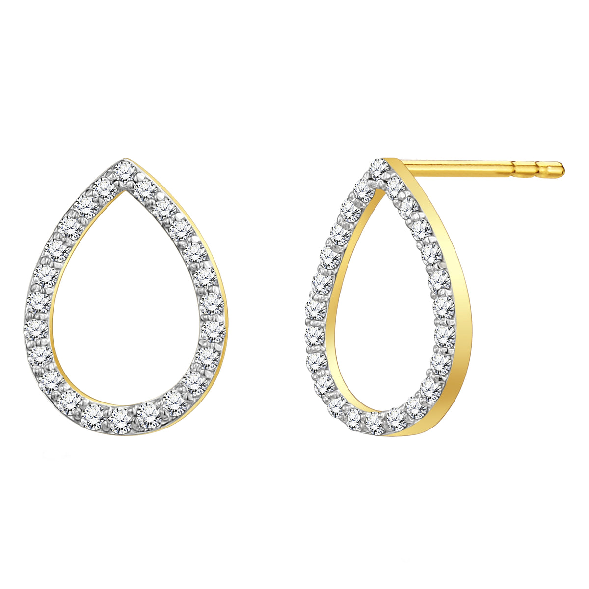 925 STERLING SILVER PEAR SHAPE EARRINGS