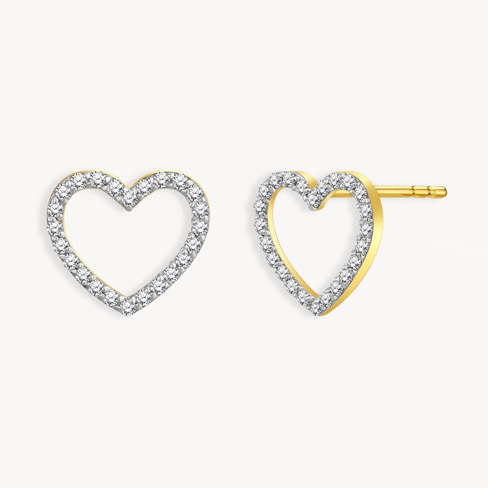 925 STERLING SILVER HEART SHAPE EARRINGS