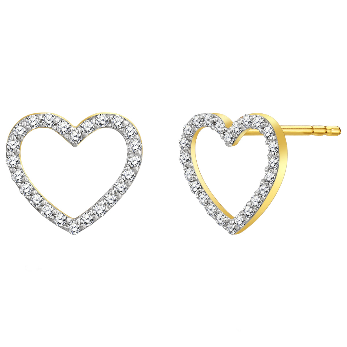 925 STERLING SILVER HEART SHAPE EARRINGS