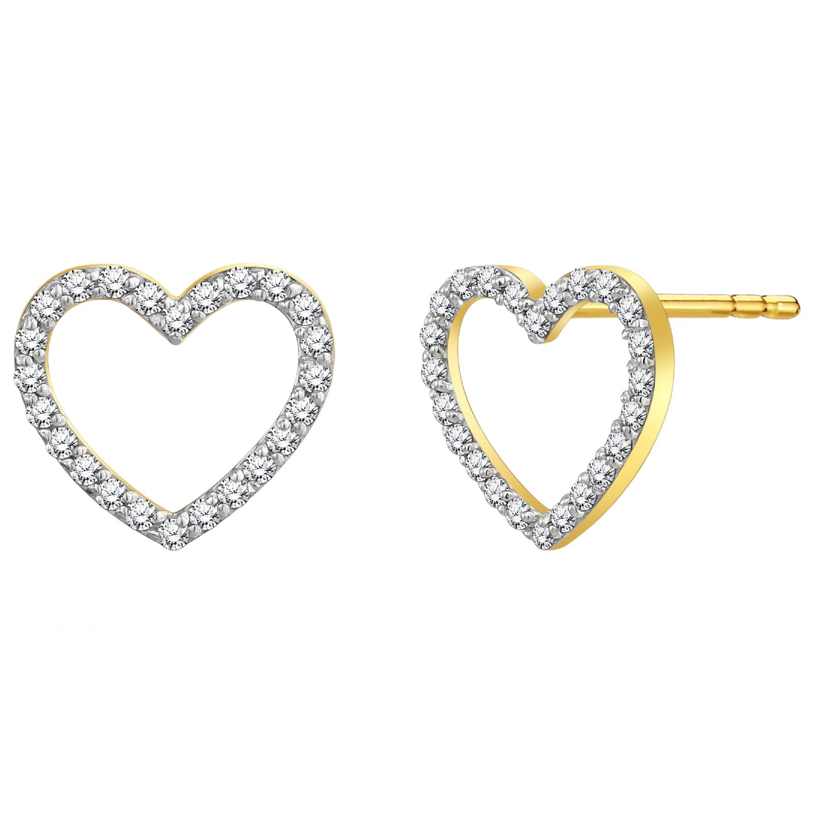 925 STERLING SILVER HEART SHAPE EARRINGS