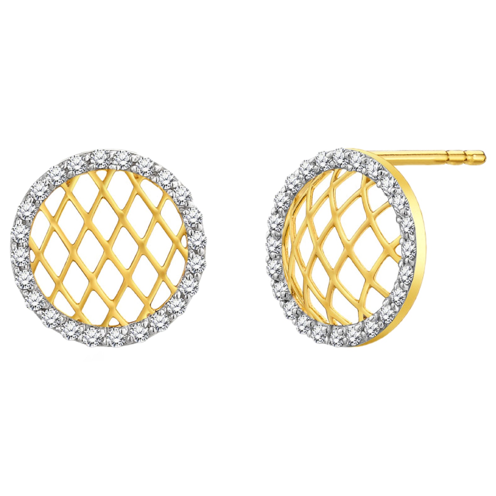 925 STERLING SILVER LE MESH EARRINGS