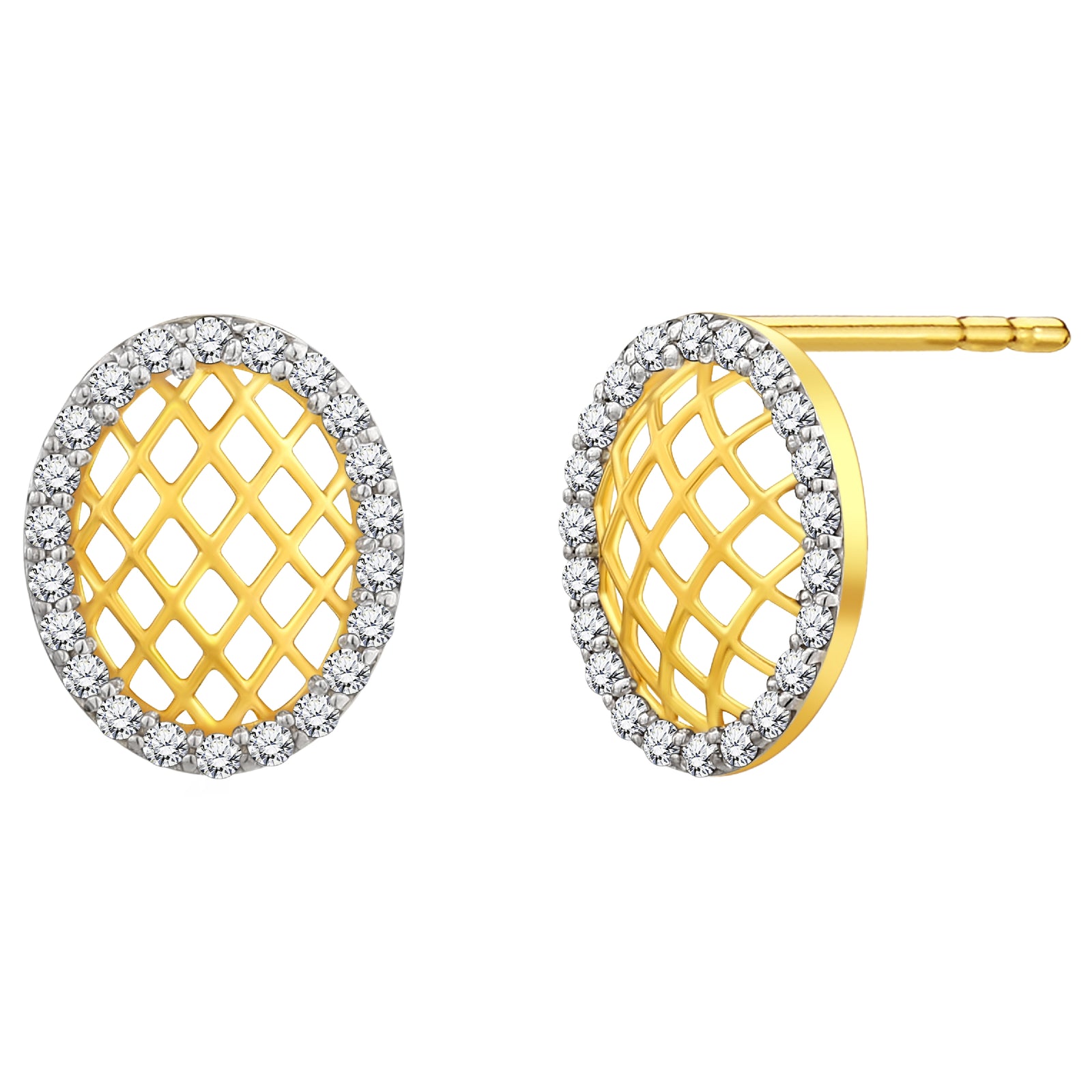 925 STERLING SILVER LE MESH EARRINGS