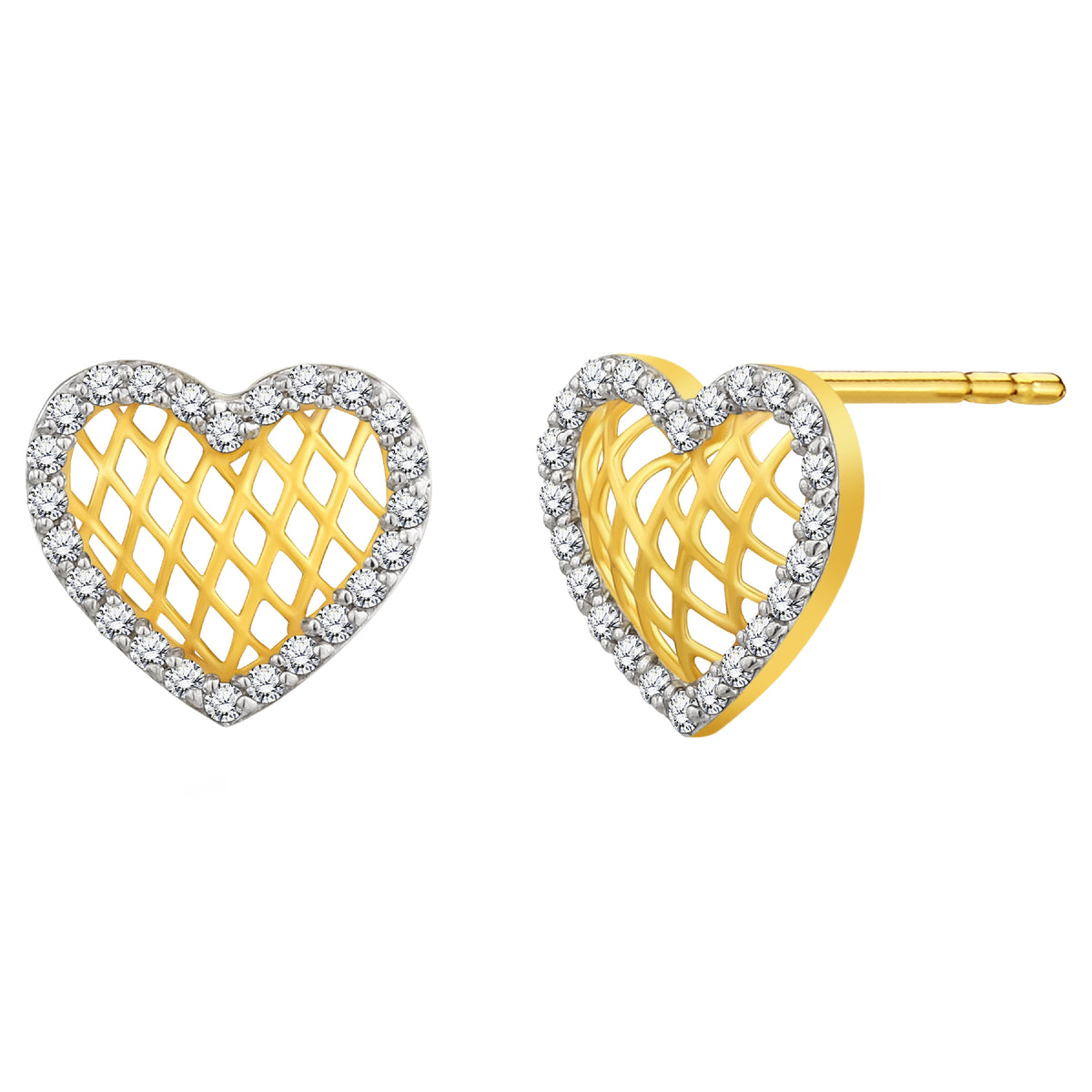 925 STERLING SILVER LE MESH EARRINGS