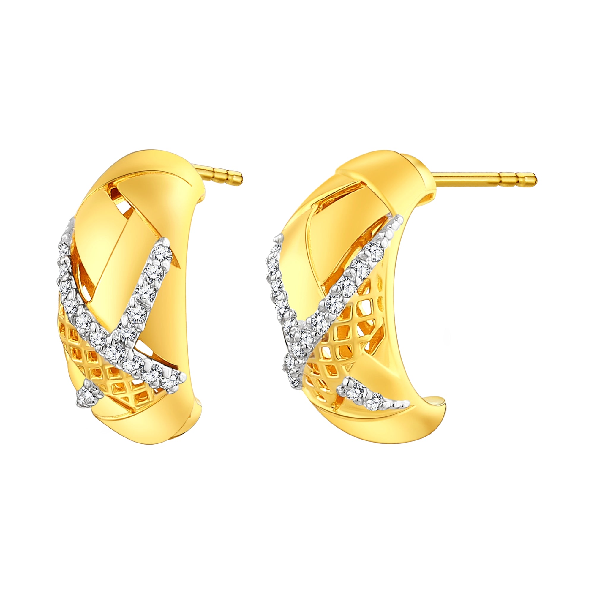 925 STERLING SILVER LE MESH EARRINGS