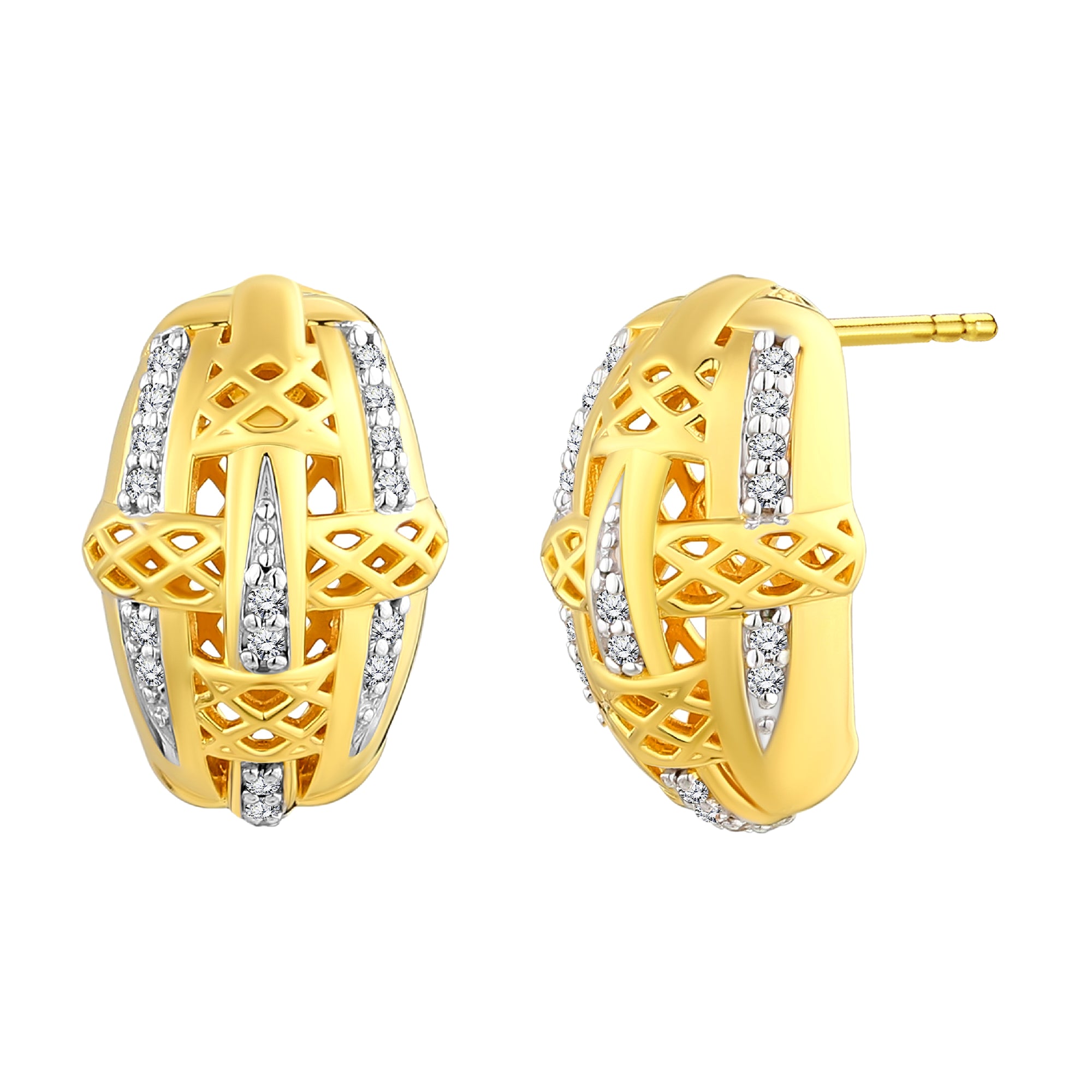 925 STERLING SILVER LE MESH EARRINGS