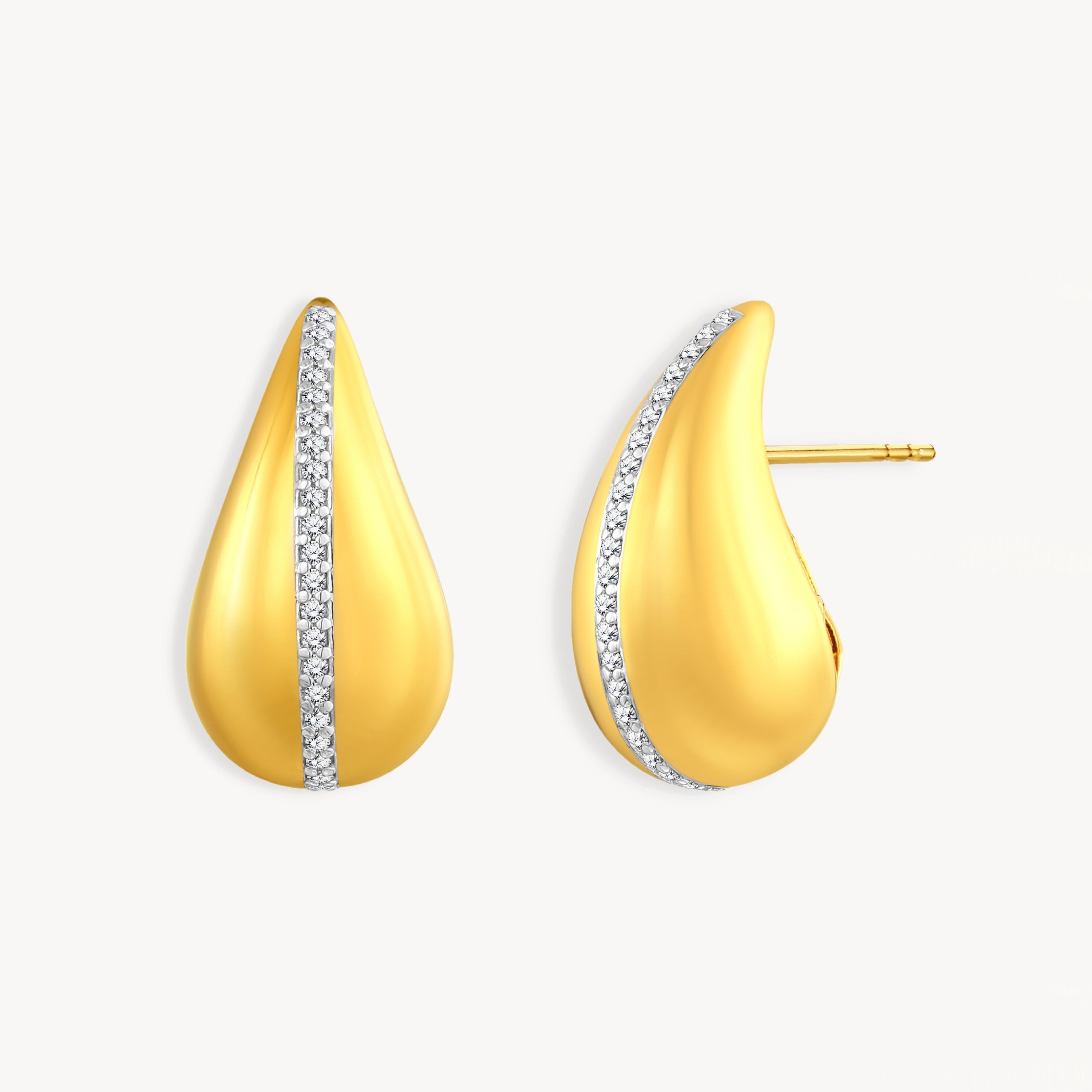 925 STERLING SILVER ELEGANT TEAR DROP EARRINGS