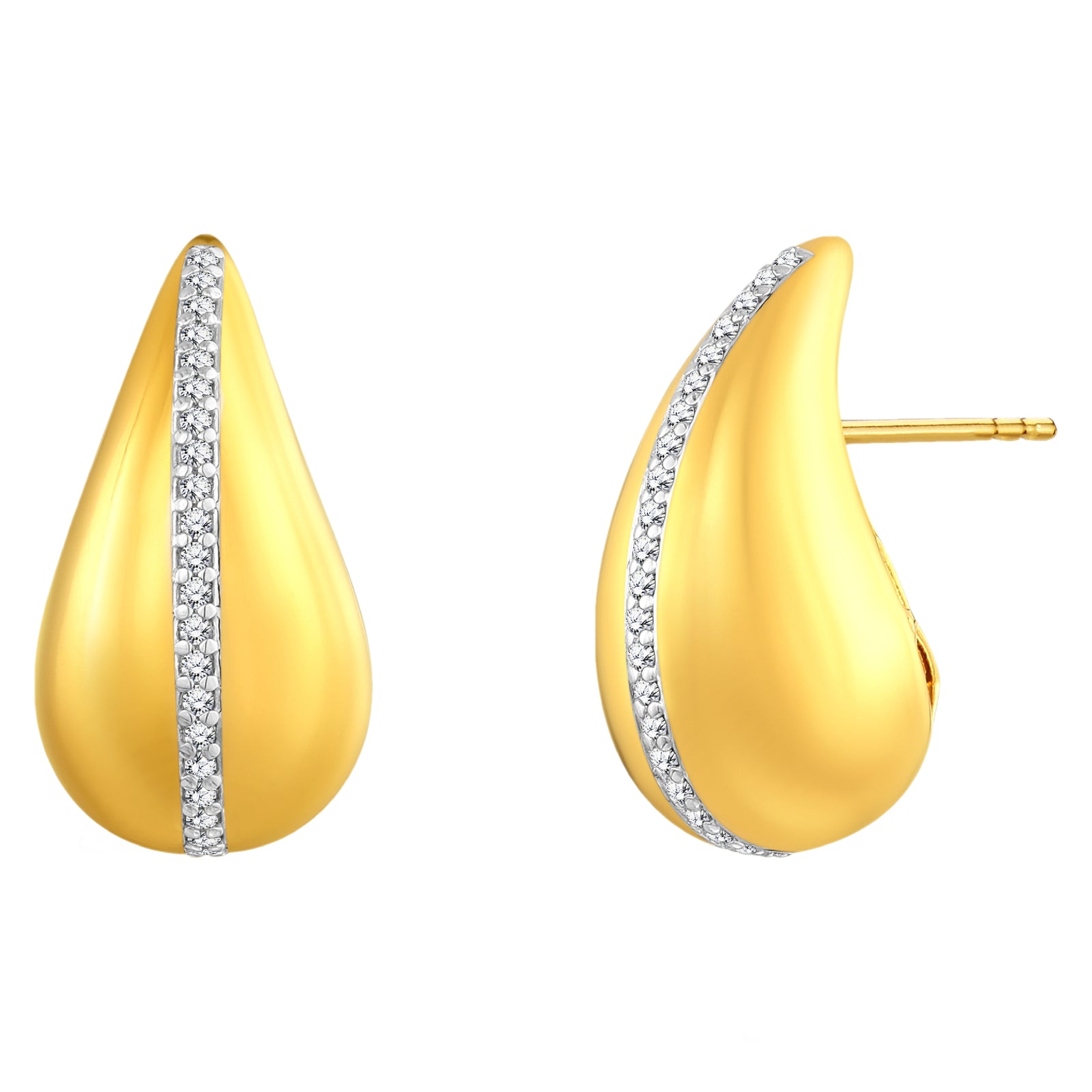 925 STERLING SILVER ELEGANT TEAR DROP EARRINGS