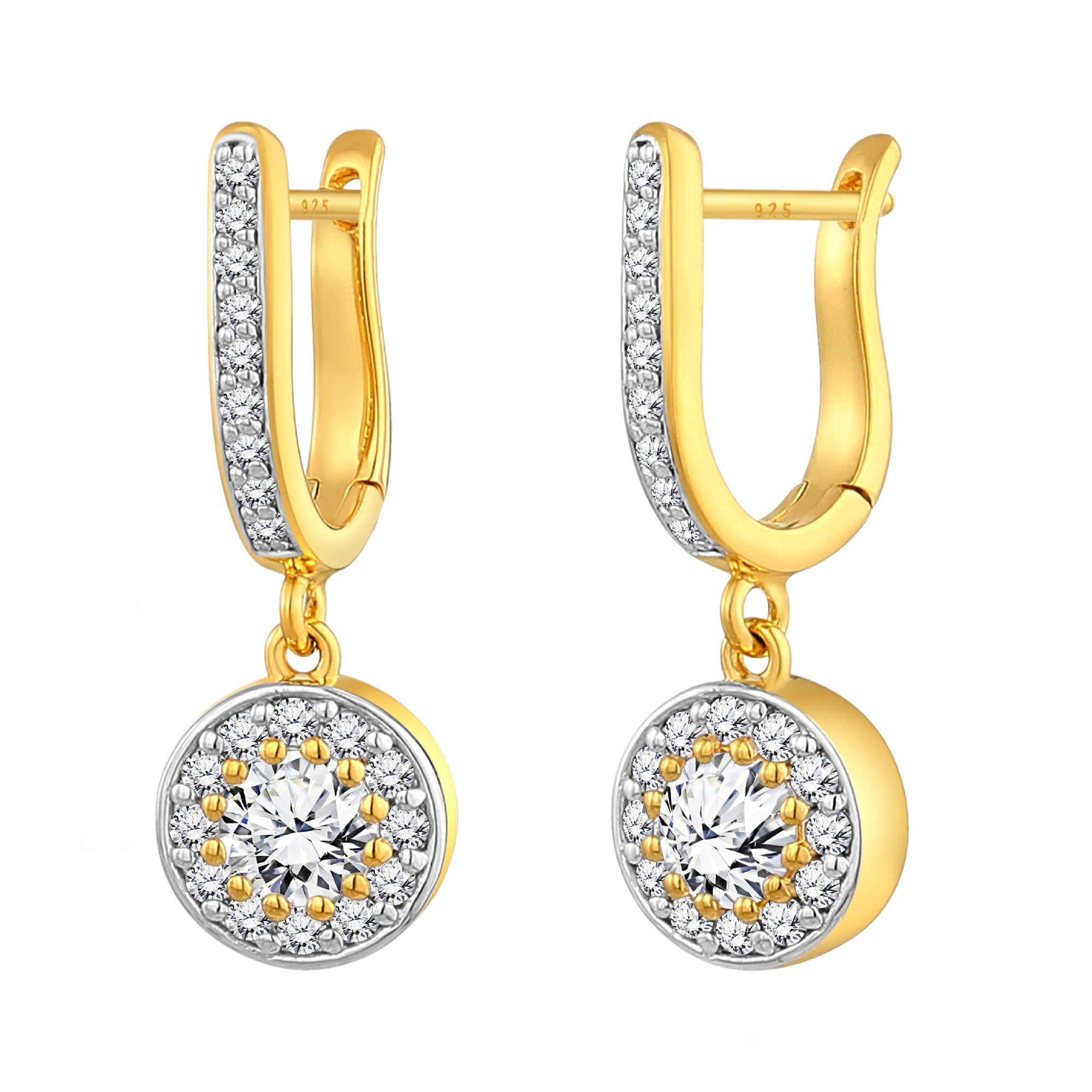 925 STERLING SILVER EARRINGS WITH CUBIC ZIRCONIA