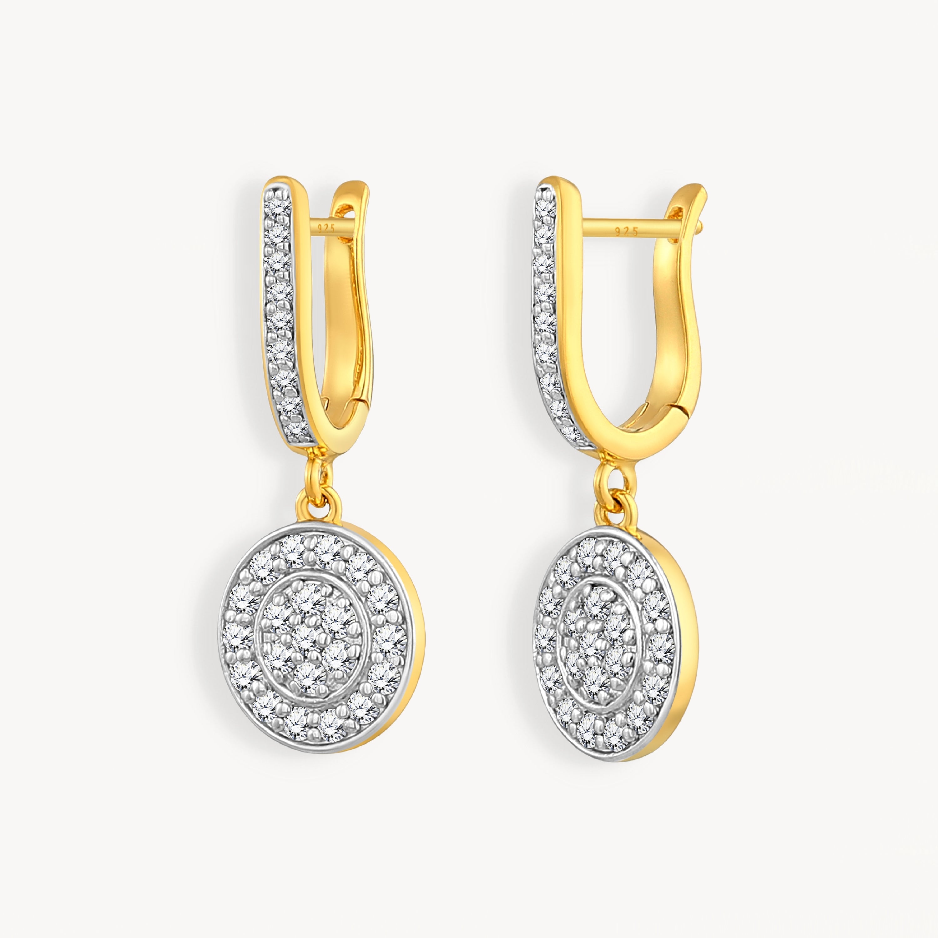 925 STERLING SILVER EARRINGS WITH CUBIC ZIRCONIA