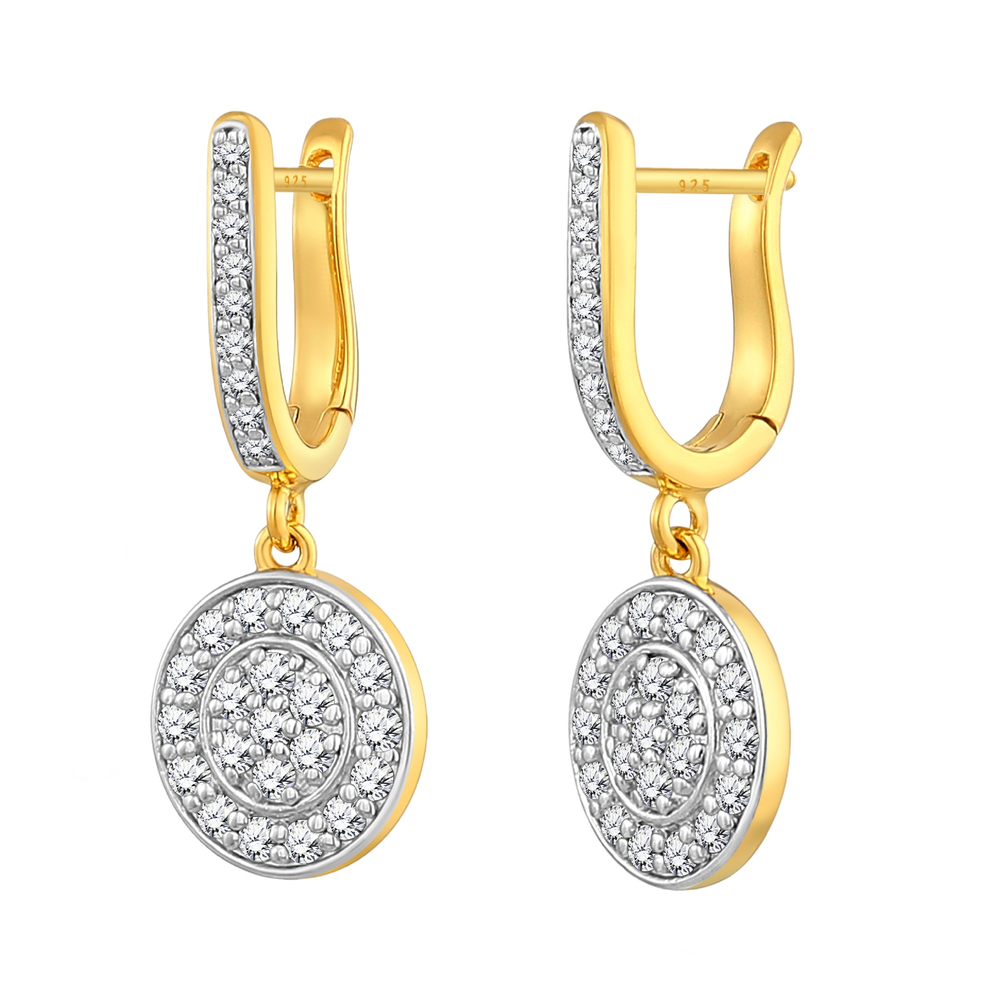 925 STERLING SILVER EARRINGS WITH CUBIC ZIRCONIA