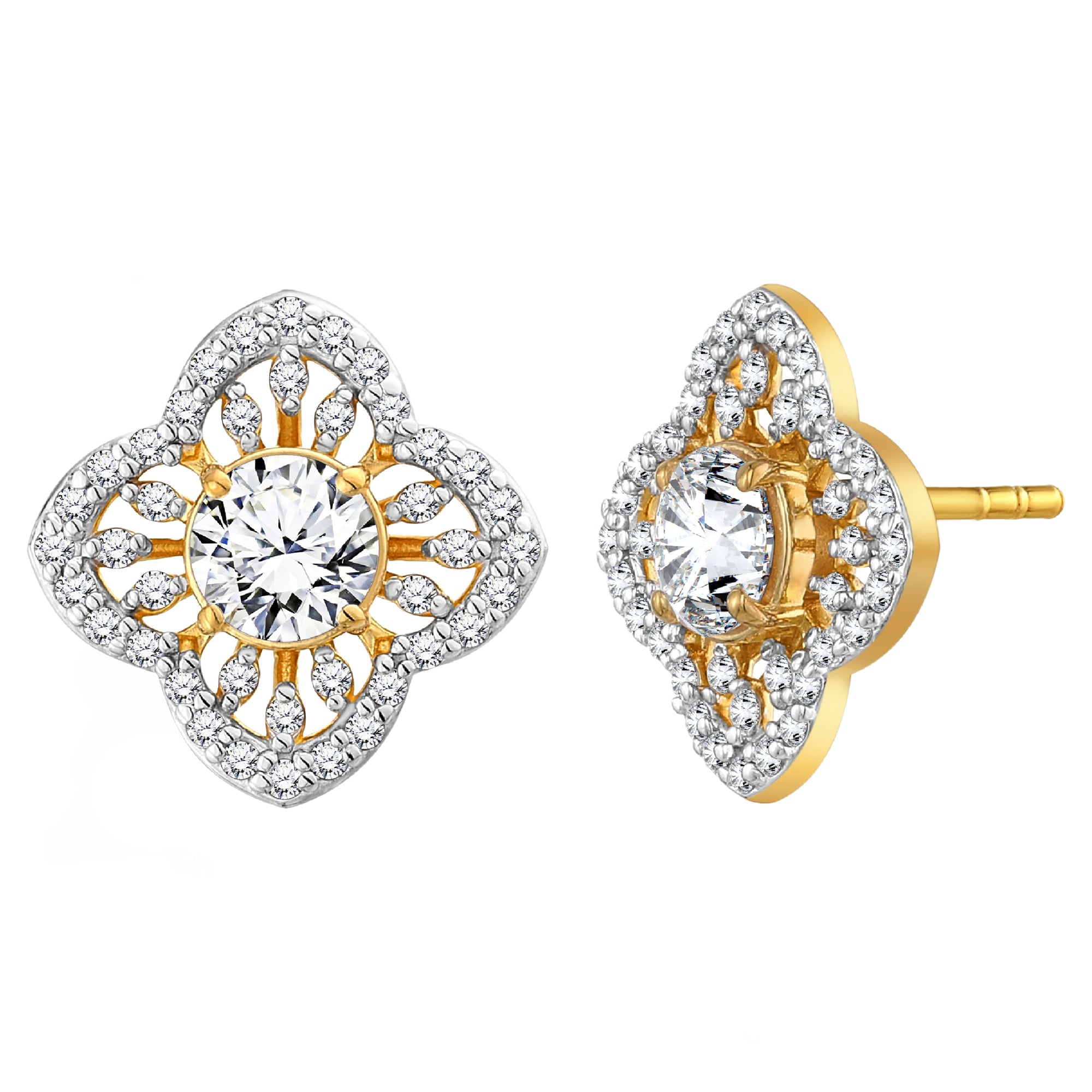 925 STERLING SILVER EARRINGS WITH CUBIC ZIRCONIA