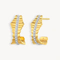 925 STERLING SILVER GORGEOUS ONDULATA EARRINGS