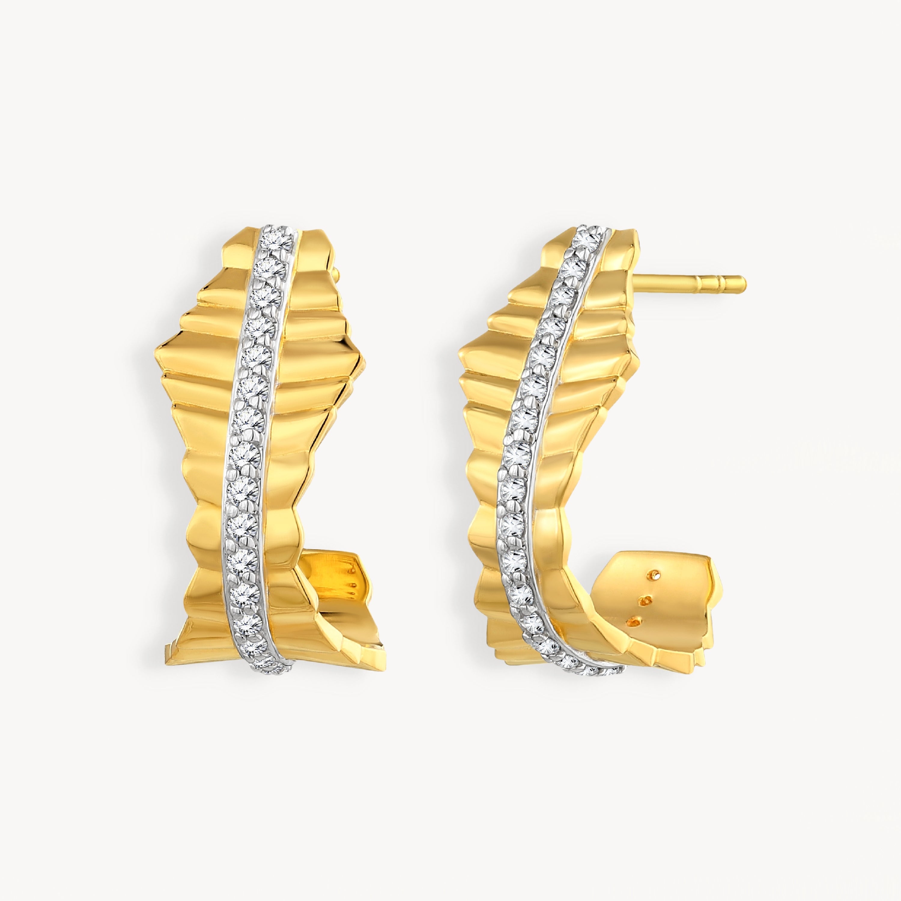 925 STERLING SILVER GORGEOUS ONDULATA EARRINGS