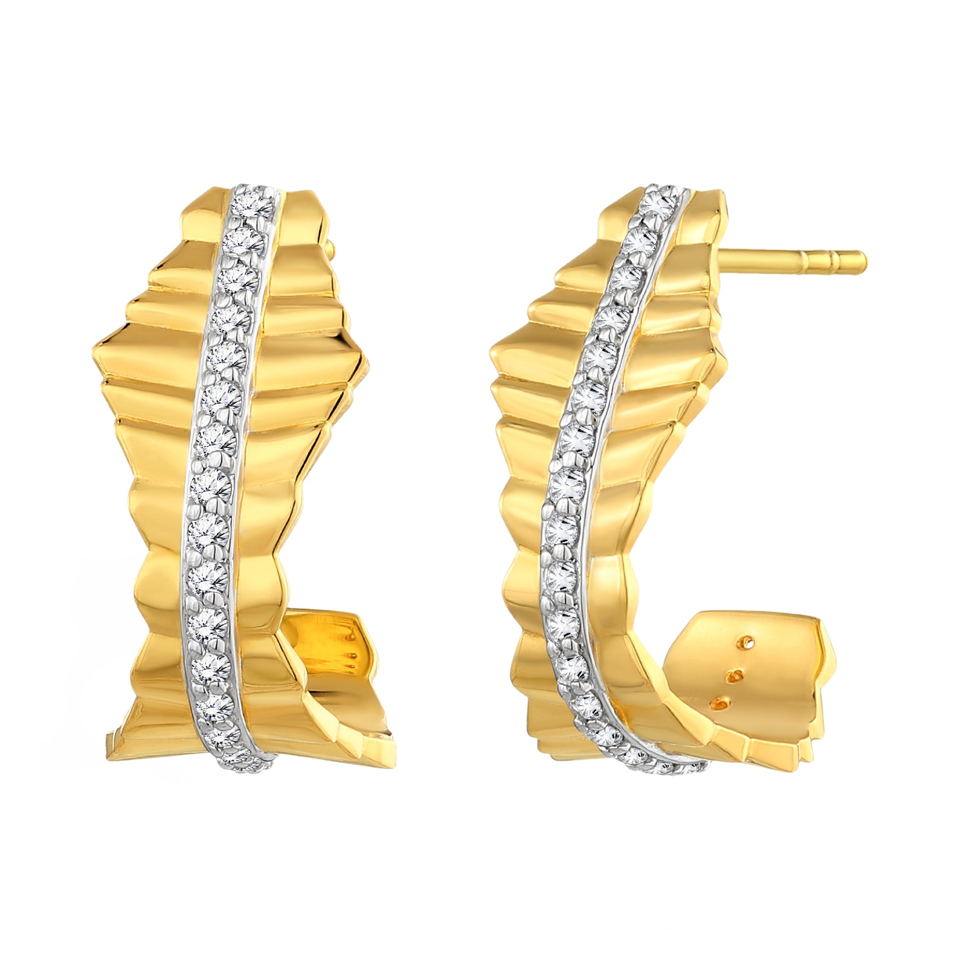 925 STERLING SILVER GORGEOUS ONDULATA EARRINGS