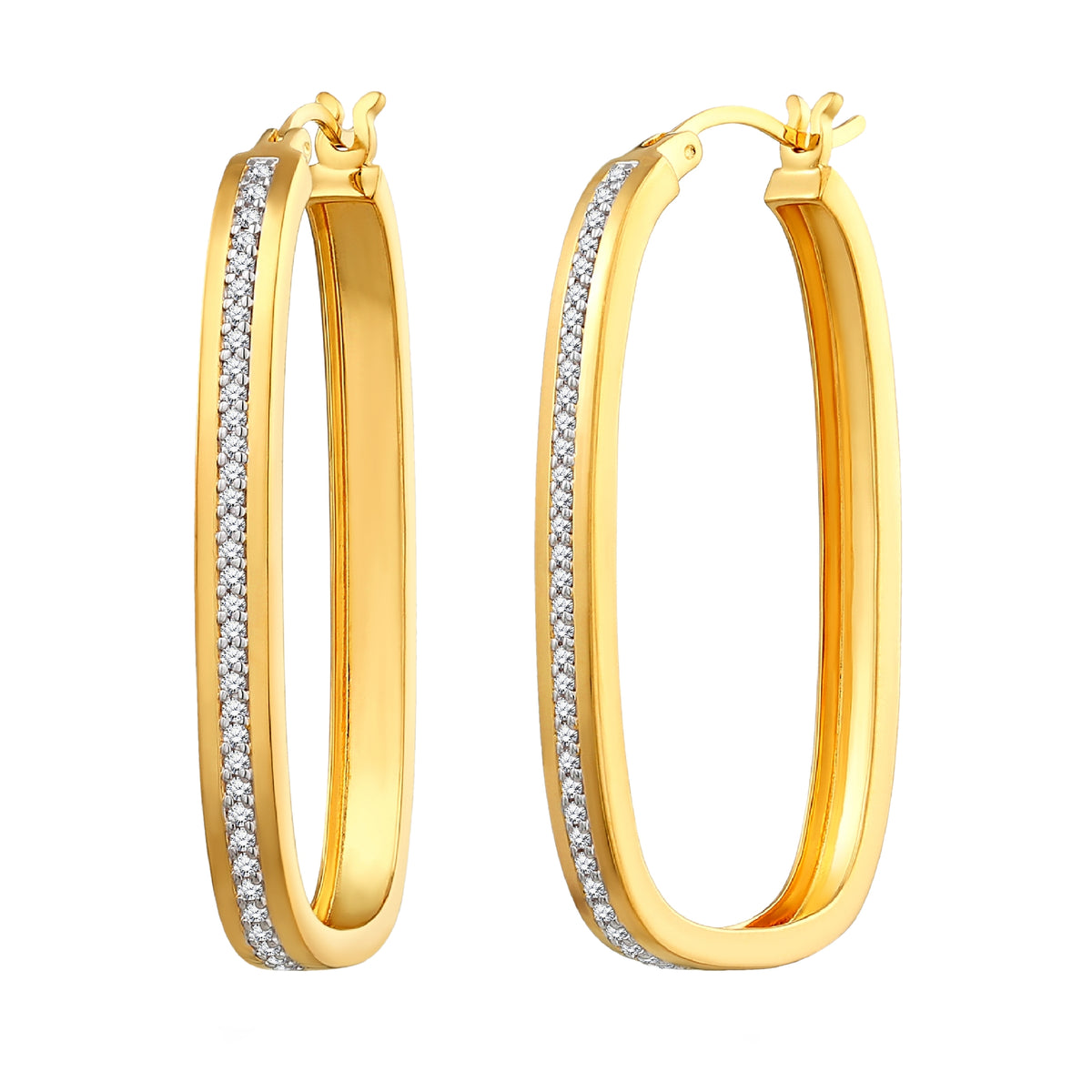 925 STERLING SILVER EARRINGS WITH CUBIC ZIRCONIA