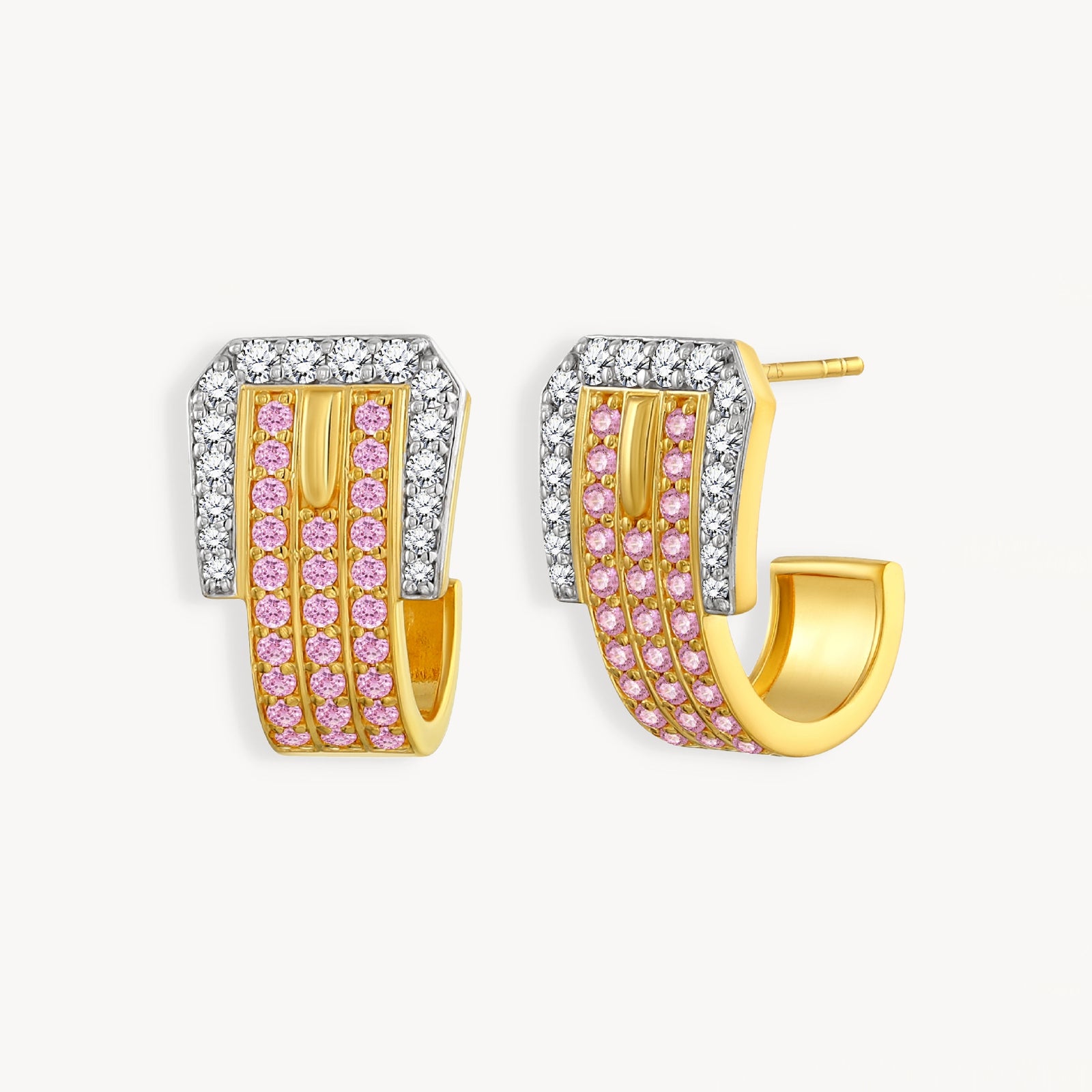 925 STERLING SILVER EARRINGS WITH CUBIC ZIRCONIA