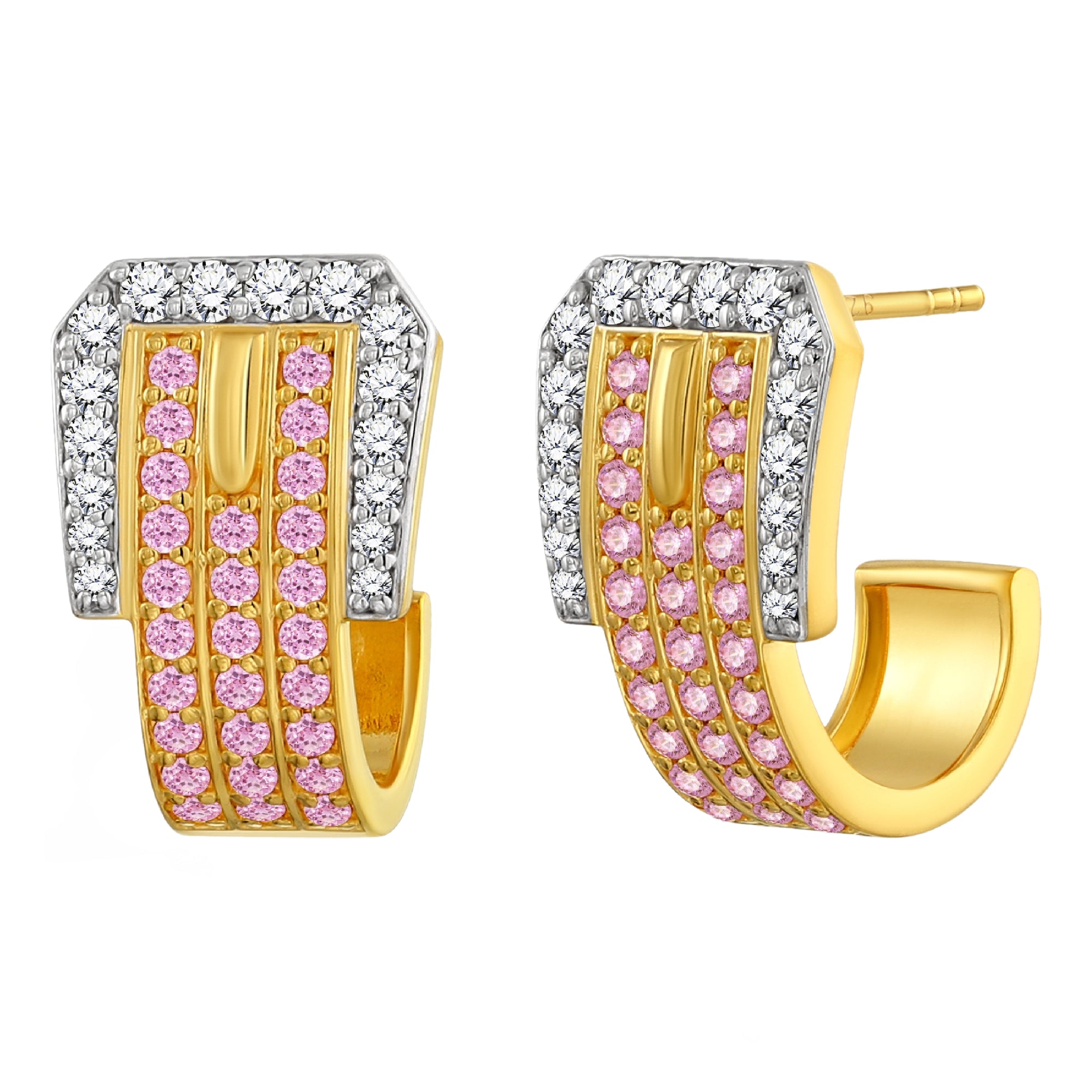 925 STERLING SILVER EARRINGS WITH CUBIC ZIRCONIA