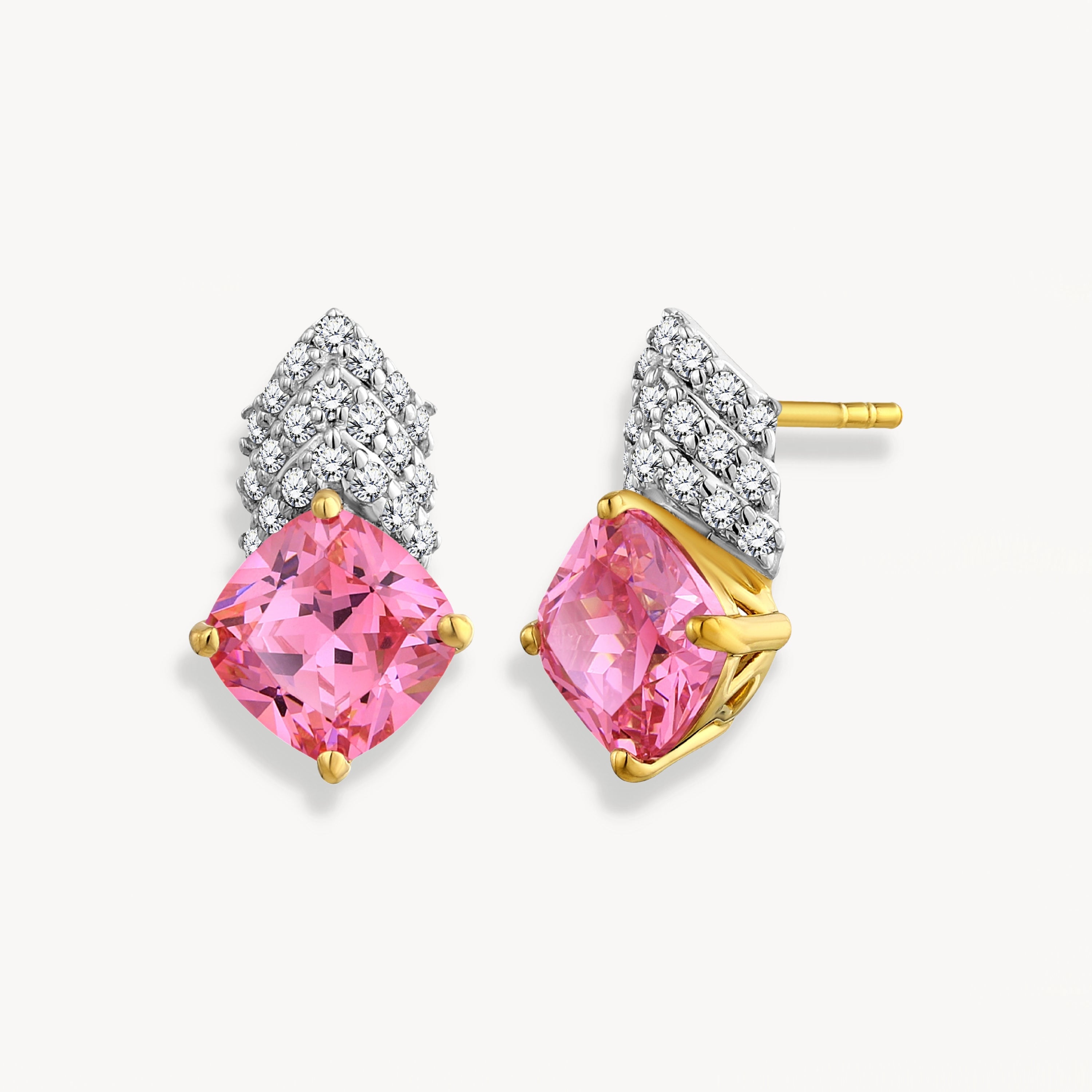 925 STERLING SILVER EARRINGS WITH CUBIC ZIRCONIA