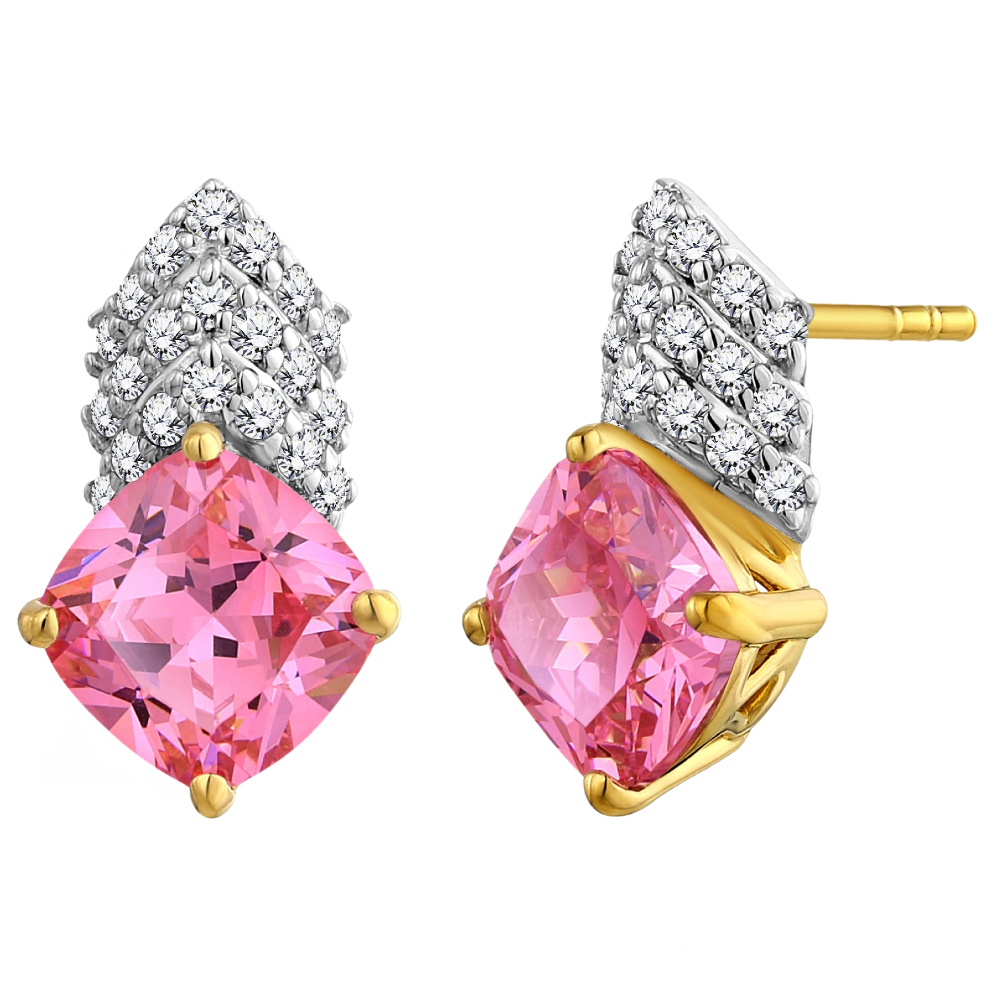 925 STERLING SILVER EARRINGS WITH CUBIC ZIRCONIA