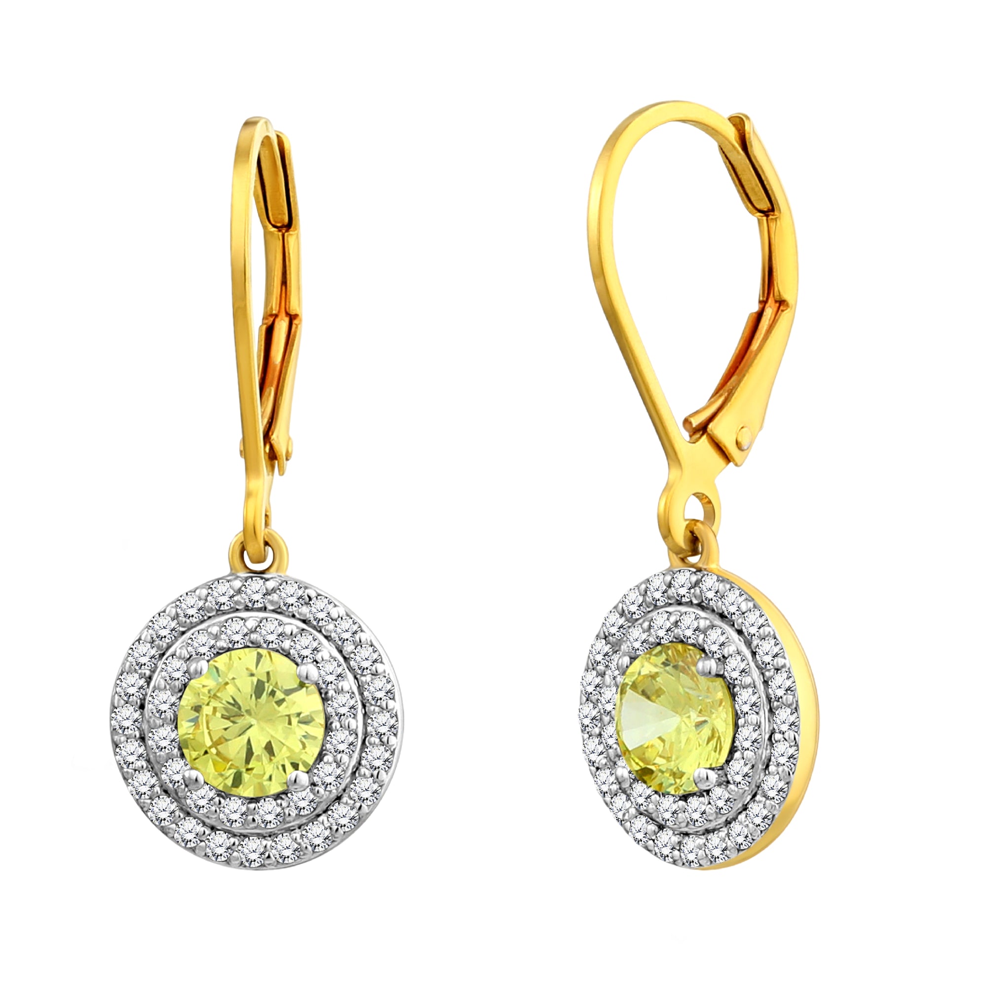 925 STERLING SILVER PERIDOT PEPPERMINT EARRINGS