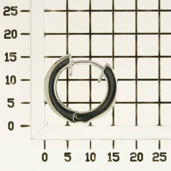 925 STERLING SILVER HUGGIE EARRINGS WITH CUBIC ZIRCONIA