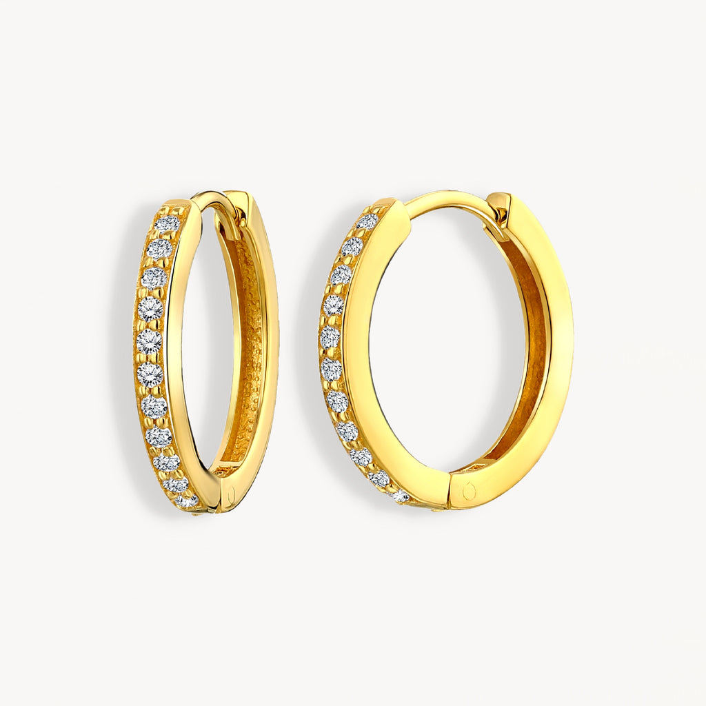 925 STERLING SILVER EARRINGS WITH CUBIC ZIRCONIA