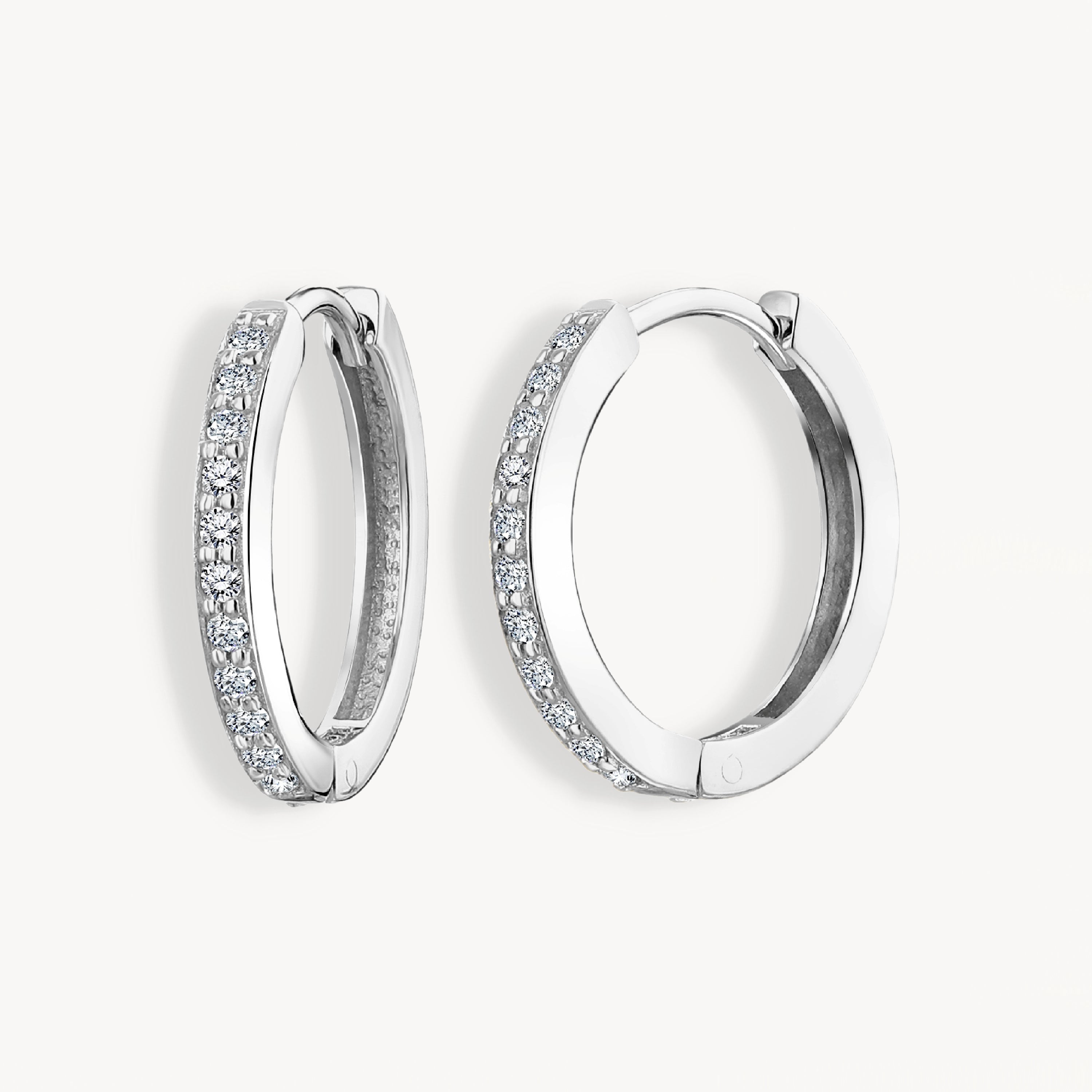 925 STERLING SILVER EARRINGS WITH CUBIC ZIRCONIA