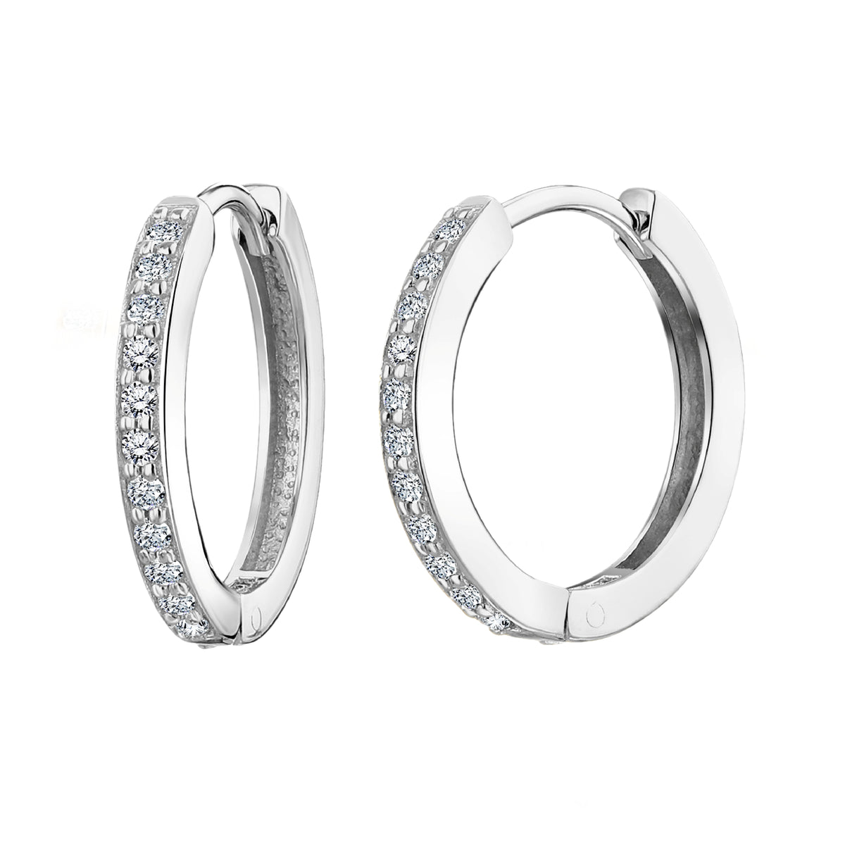 925 STERLING SILVER EARRINGS WITH CUBIC ZIRCONIA