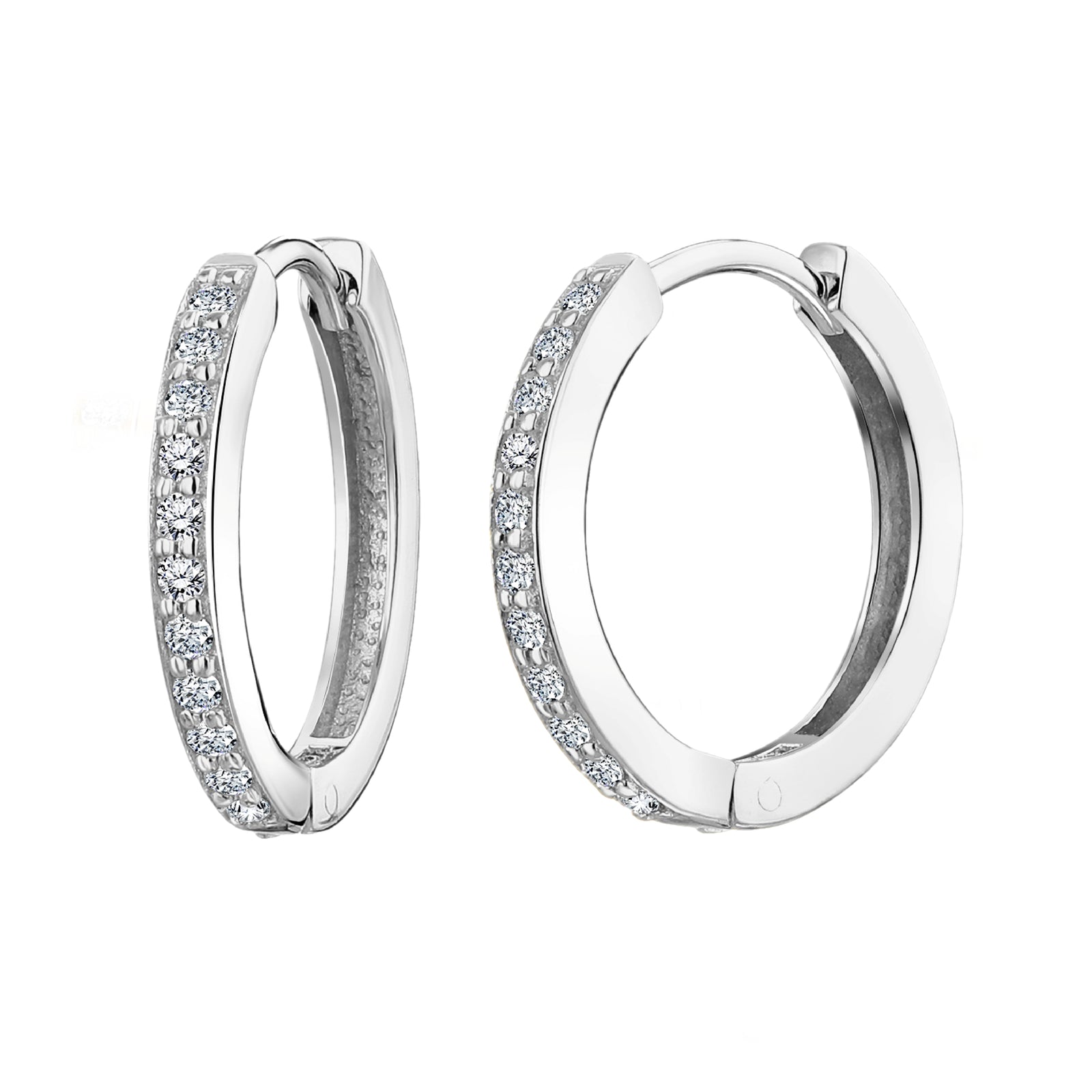 925 STERLING SILVER EARRINGS WITH CUBIC ZIRCONIA