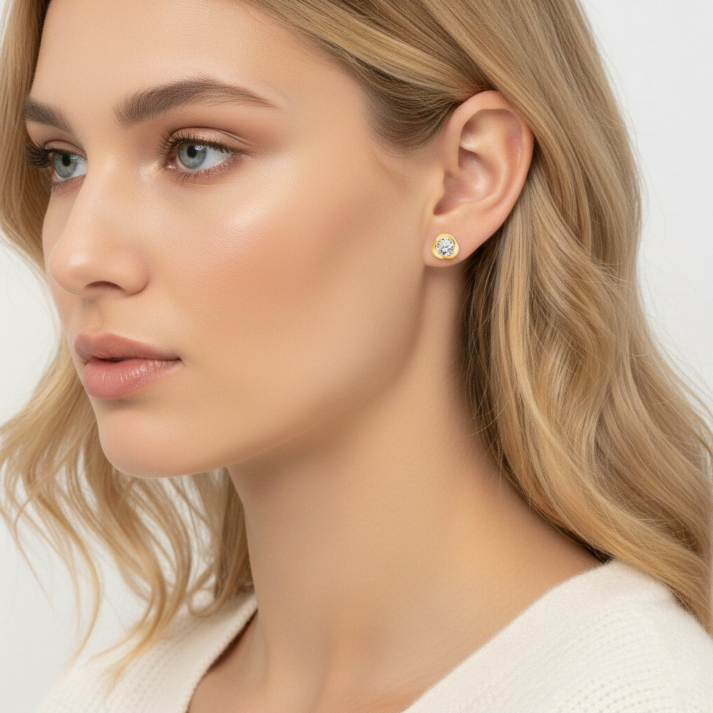 925 STERLING SILVER STUD EARRINGS