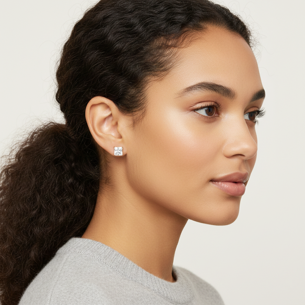 925 STERLING SILVER STUD EARRINGS