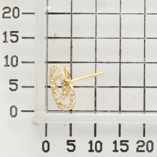 925 STERLING SILVER HEART EARRINGS WITH CUBIC ZIRCONIA