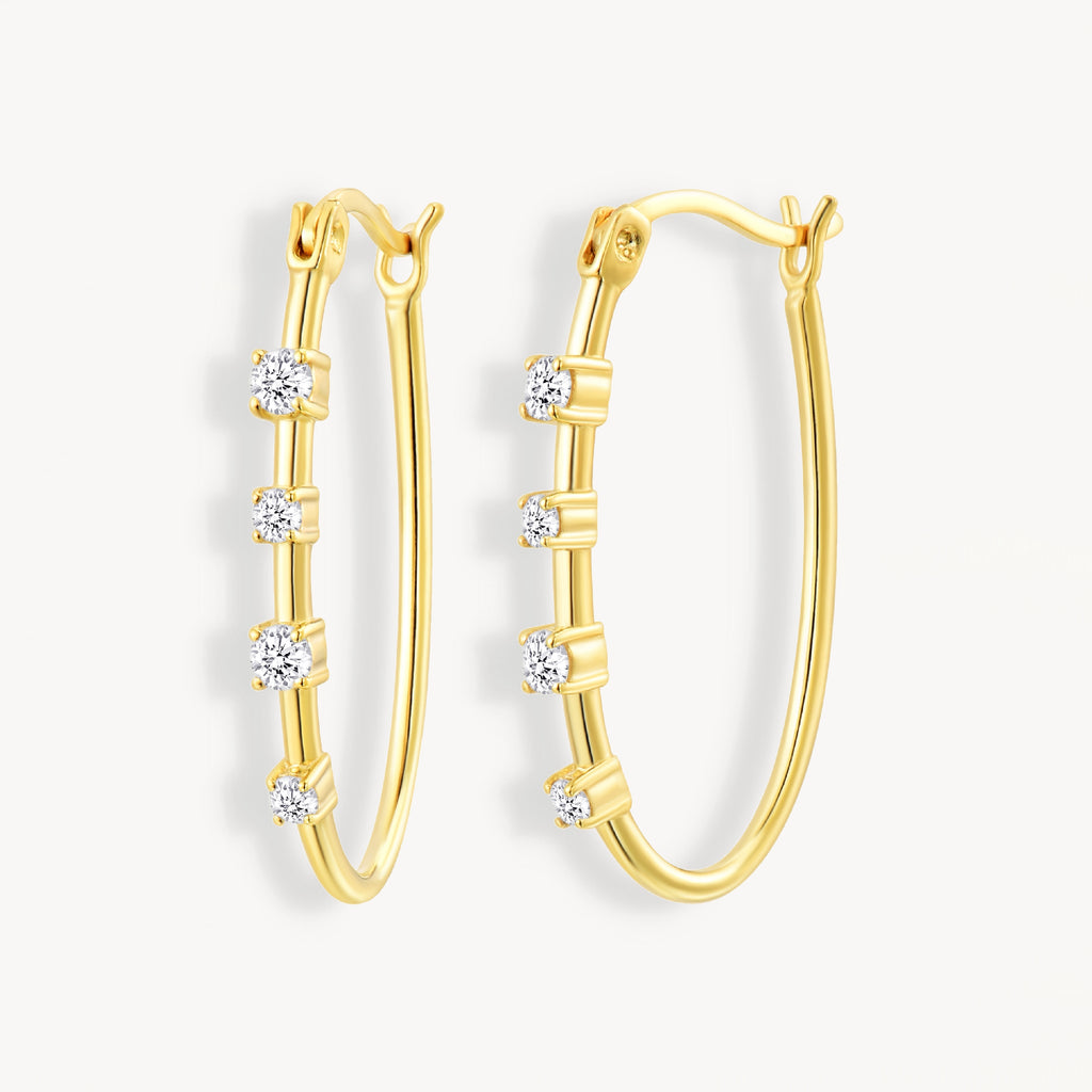 925 STERLING SILVER HOOP EARRINGS