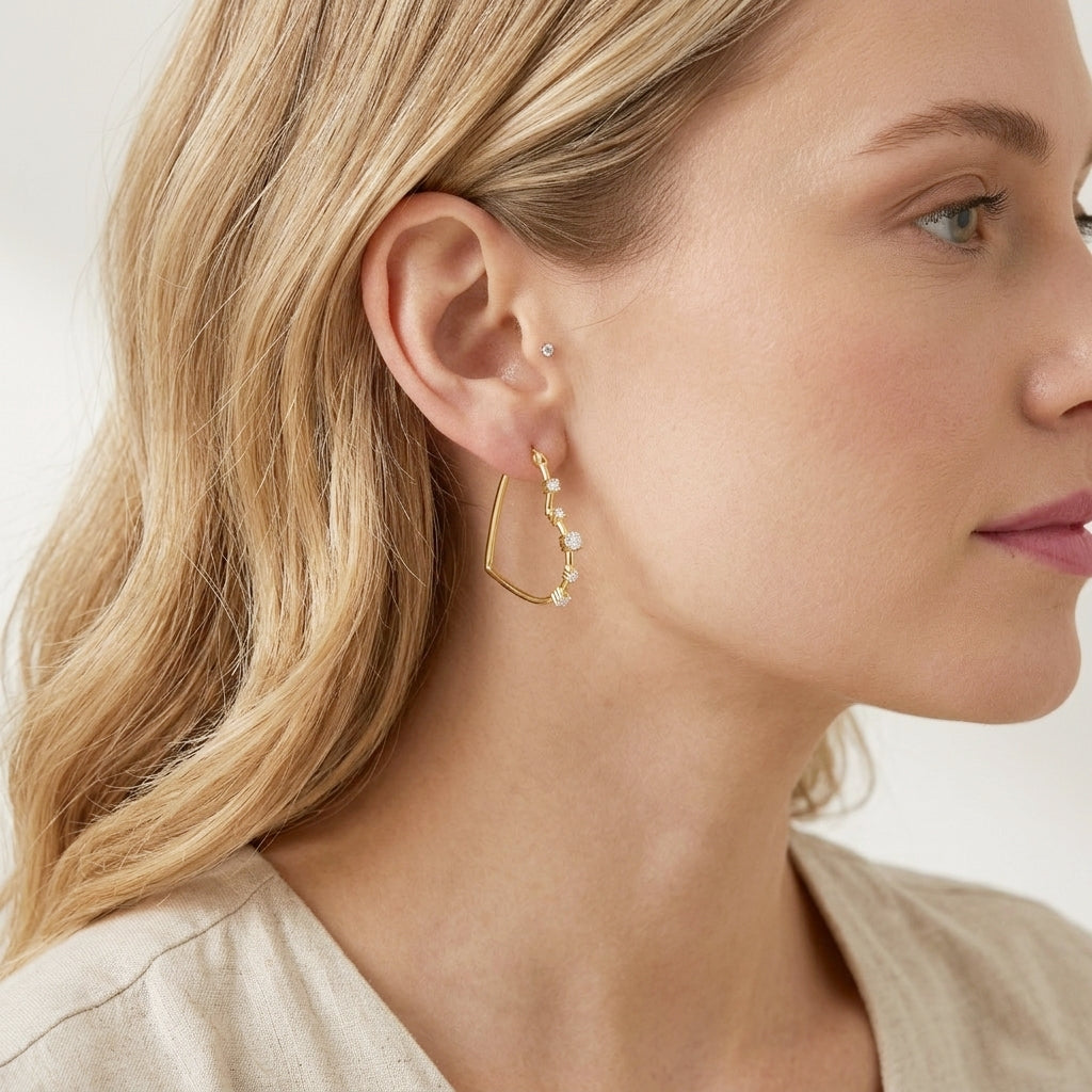 925 STERLING SILVER HEART EARRINGS
