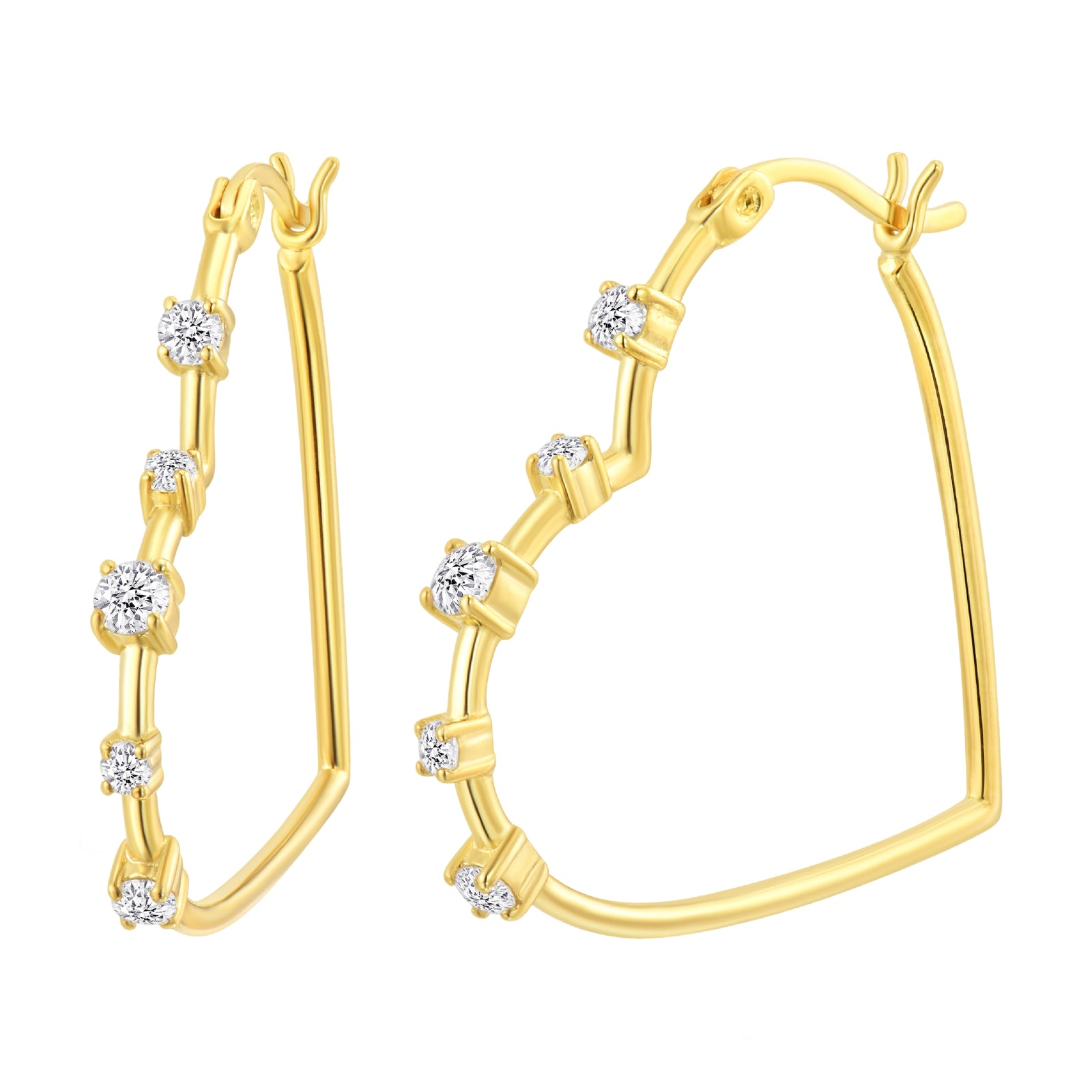 925 STERLING SILVER HEART EARRINGS