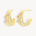 925 STERLING SILVER EARRINGS WITH CUBIC ZIRCONIA