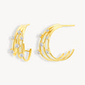 925 STERLING SILVER EARRINGS WITH CUBIC ZIRCONIA