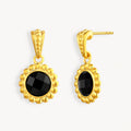 925 STERLING SILVER EARRINGS WITH BLACK ONYX