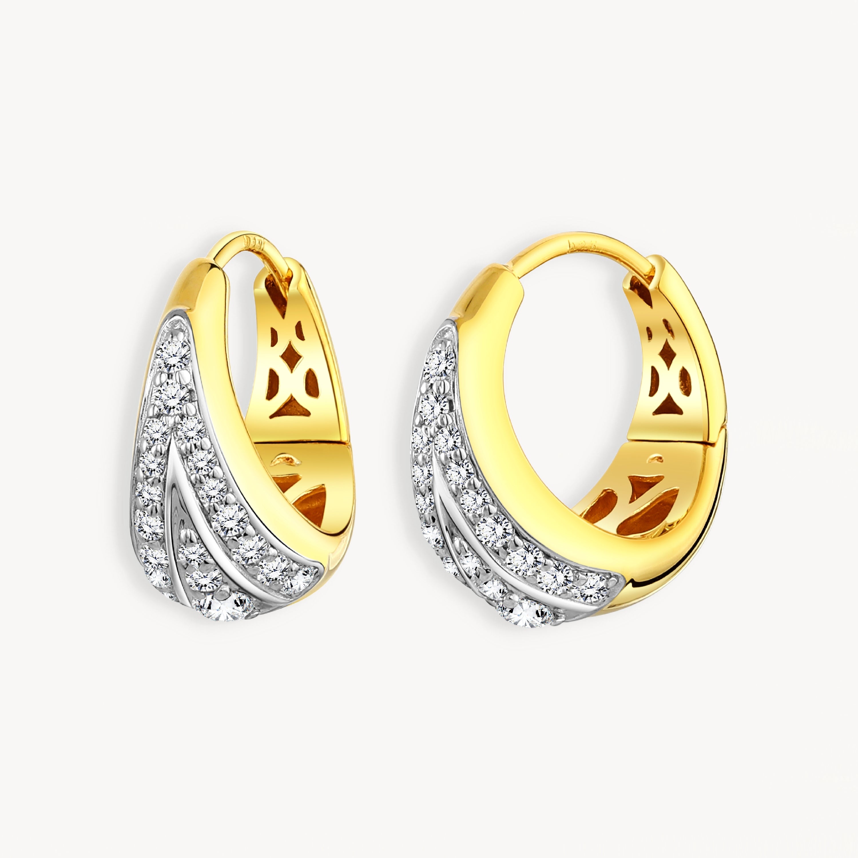 925 STERLING SILVER EARRINGS WITH CUBIC ZIRCONIA