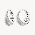 925 STERLING SILVER EARRINGS WITH CUBIC ZIRCONIA