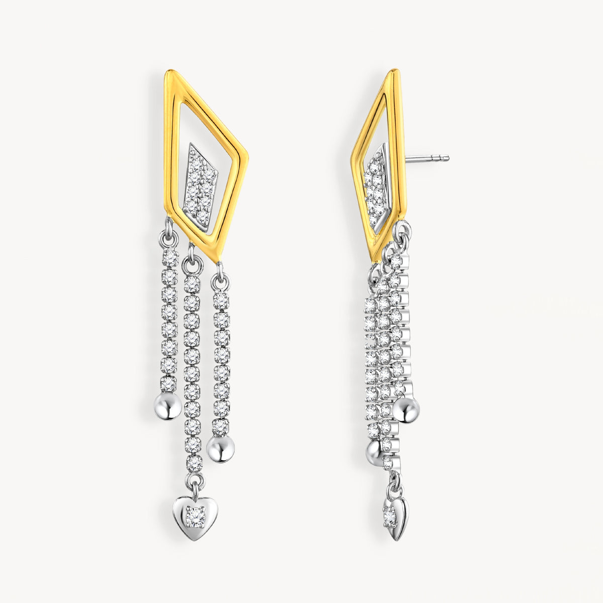 925 STERLING SILVER WATERFALL EARRINGS