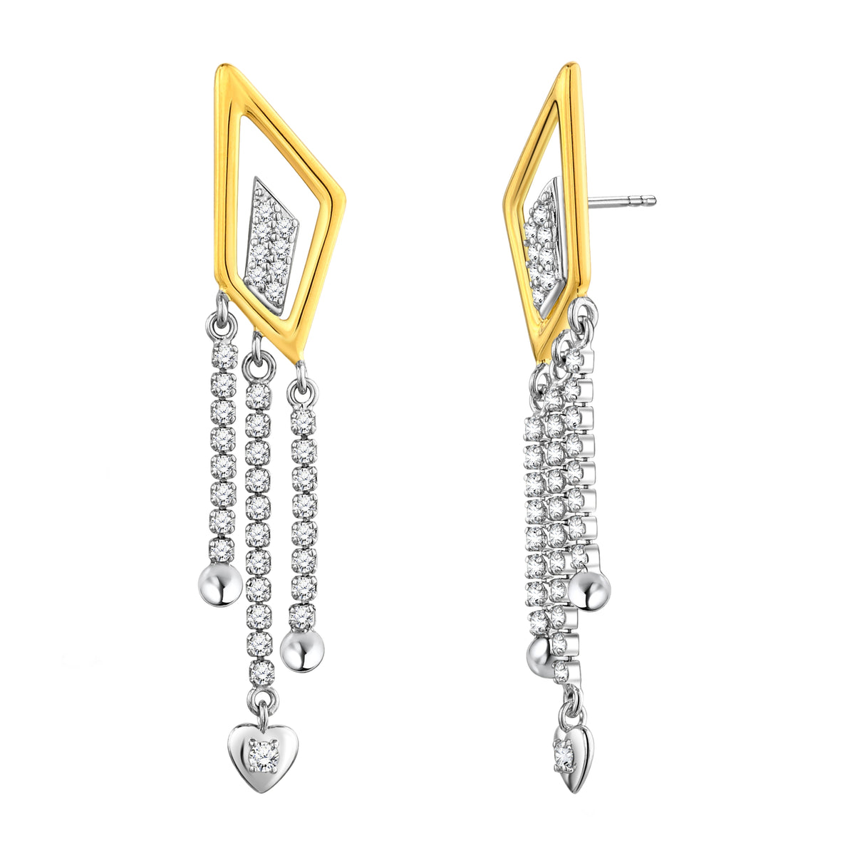 925 STERLING SILVER WATERFALL EARRINGS