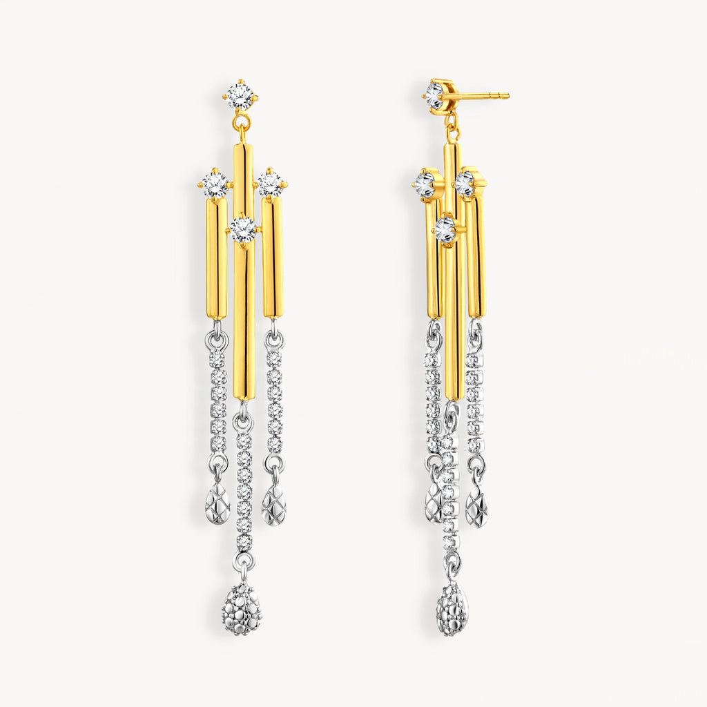 925 STERLING SILVER WATERFALL EARRINGS