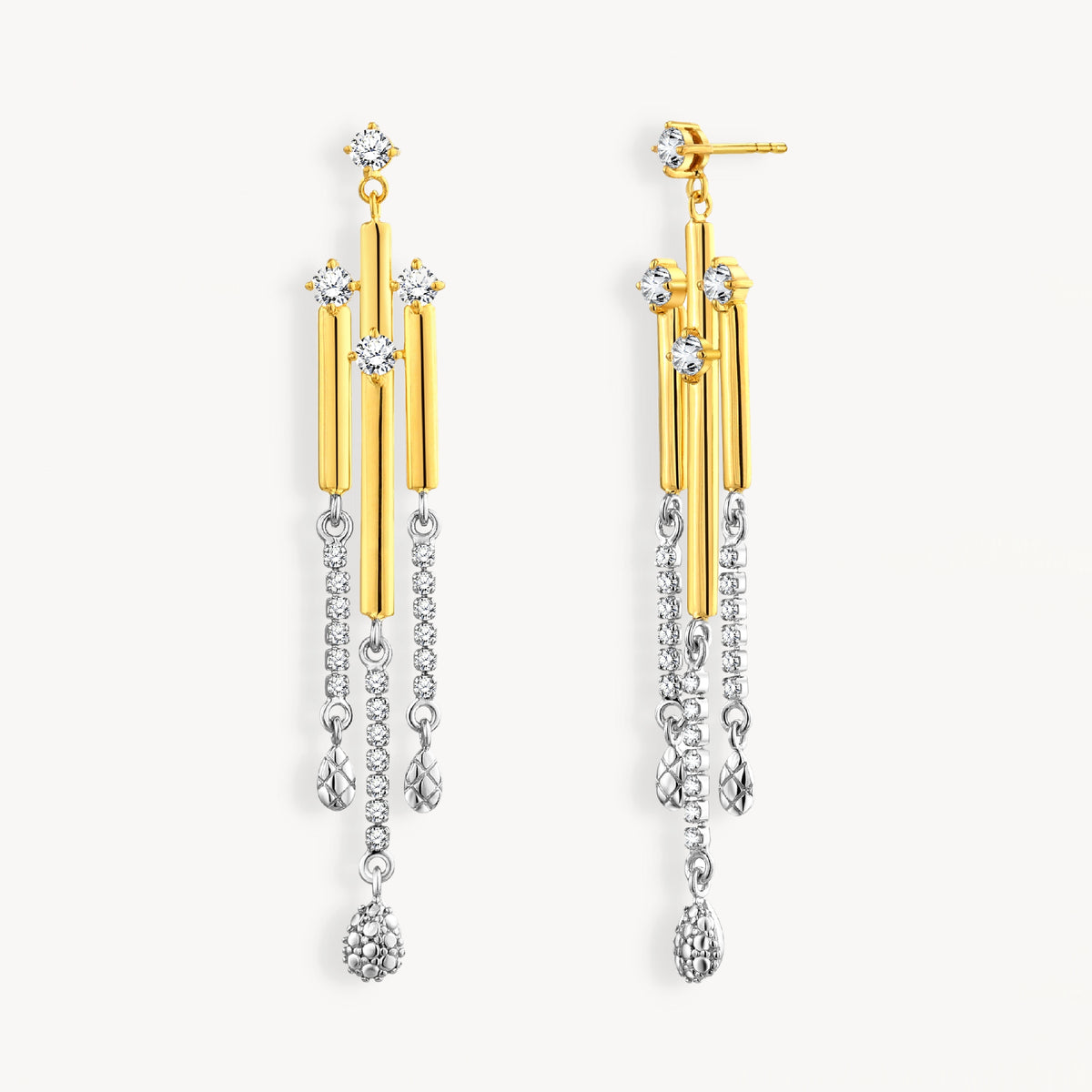 925 STERLING SILVER WATERFALL EARRINGS