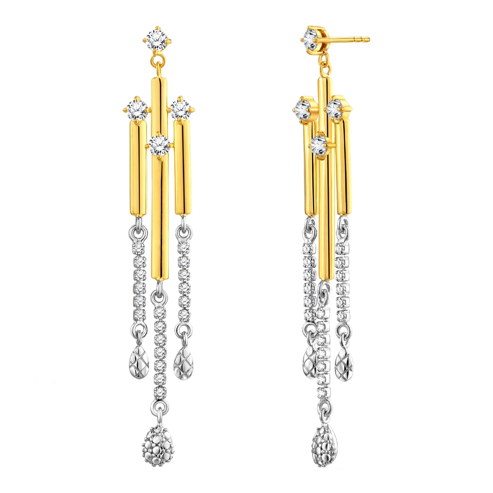 925 STERLING SILVER WATERFALL EARRINGS