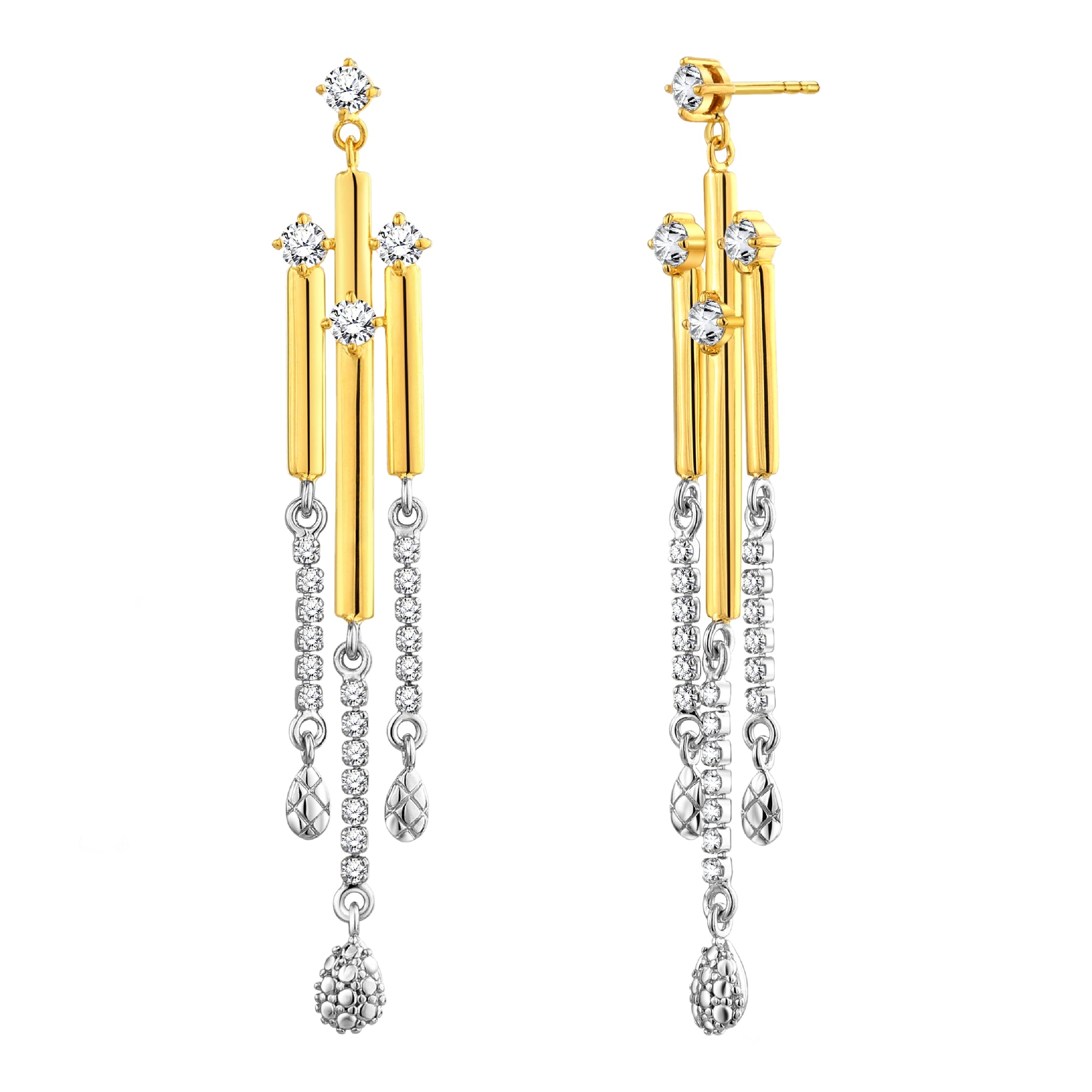 925 STERLING SILVER WATERFALL EARRINGS