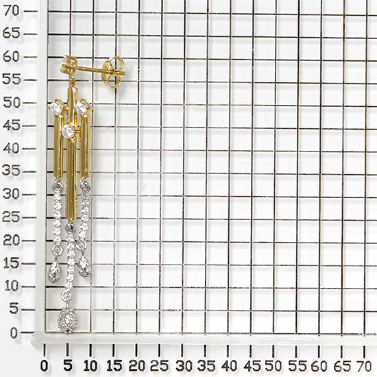 925 STERLING SILVER WATERFALL EARRINGS