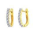 925 STERING SILVER CLIP EARRINGS WITH CUBIC ZIRCONIA