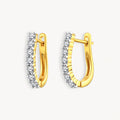 925 STERING SILVER CLIP EARRINGS WITH CUBIC ZIRCONIA